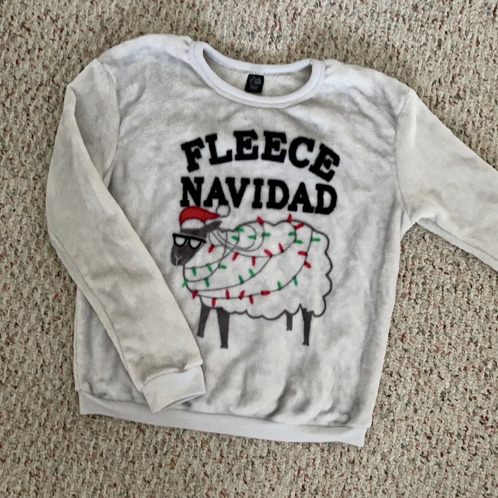 FLEECE NAVIDAD CHRISTMAS SWEATER